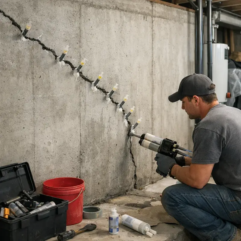 Basement Wall Crack Repair Dallas