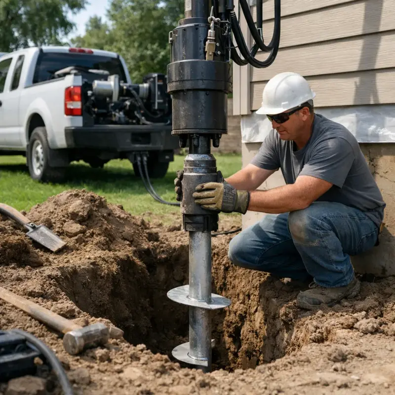 Helical Pier Installation Dallas